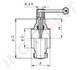 Затвор дисковый нержавеющий c/c Dn 25 (28 мм) AISI 316L, DIN